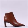 Hispanitas Paris V Cut Heel Ankle Boot - Tan Leather